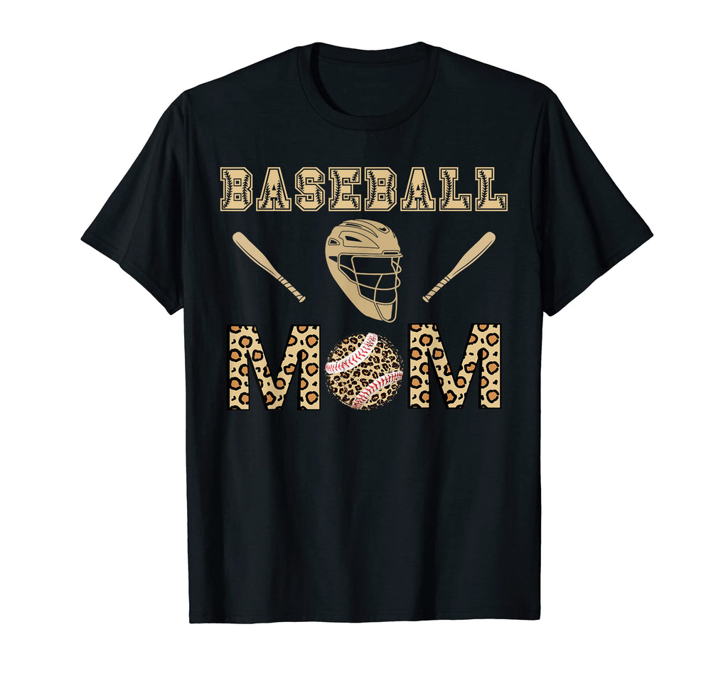 Baseball Mom Leopard Cheetah Funny T-Shirt - Streetwear Style Men Women - T-Shirt, Sweatshirt, Hoodie