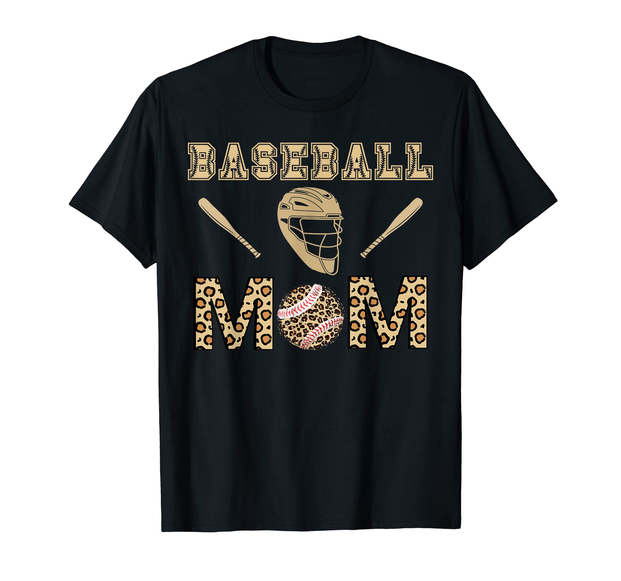 Baseball Mom Leopard Cheetah Funny T-Shirt - Streetwear Style Men Women - T-Shirt, Sweatshirt, Hoodie