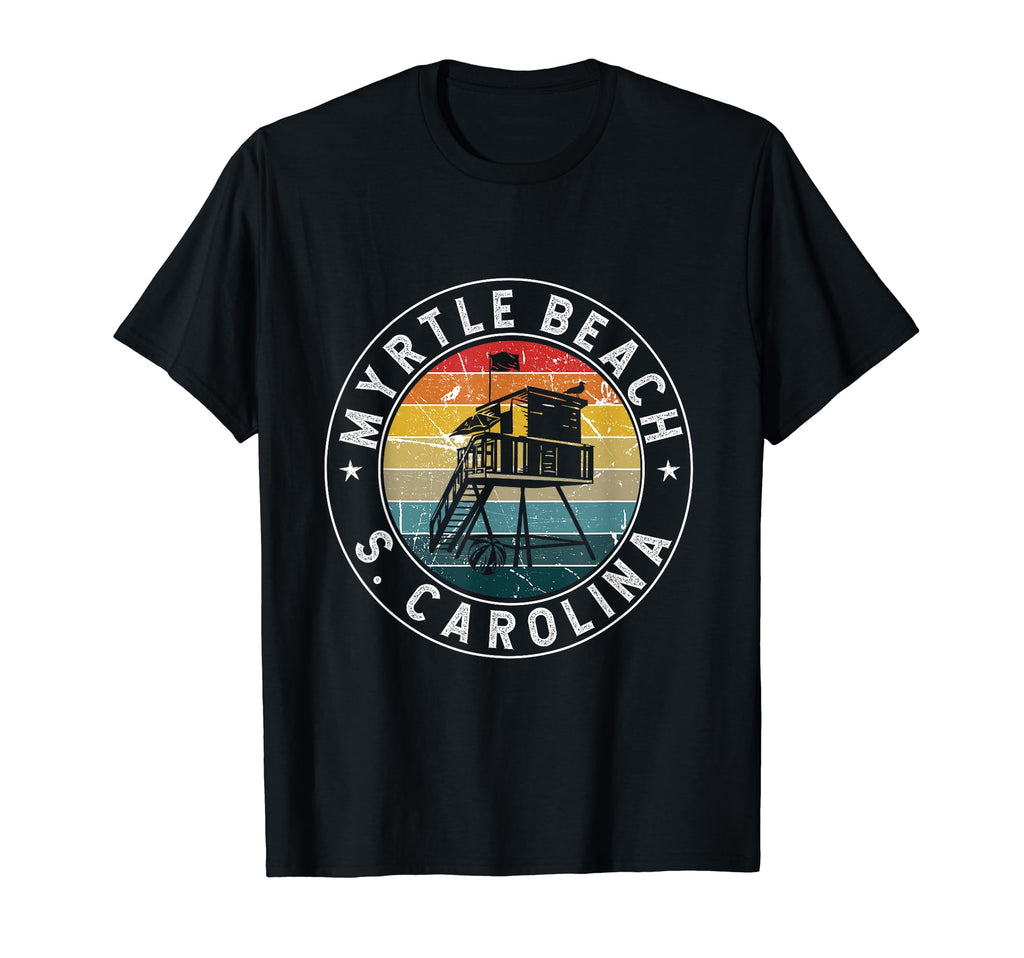 Myrtle Beach South Carolina Sc 70S T-Shirt - Minimalist Print Men Women - T-Shirt, Sweatshirt, Hoodie