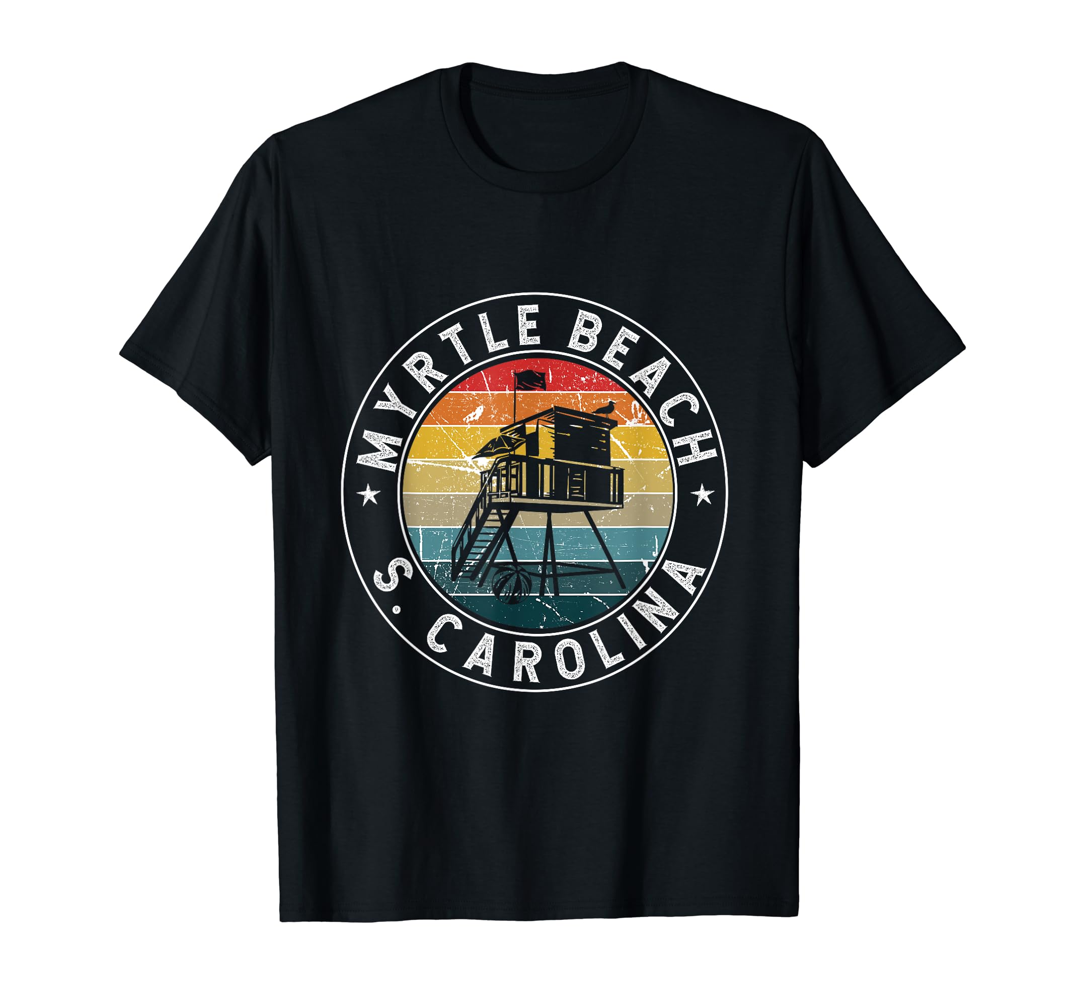 Myrtle Beach South Carolina Sc 70S T-Shirt - Minimalist Print Men Women - T-Shirt, Sweatshirt, Hoodie