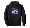 Made 1982 Y2K 80S 44Th Birthday Hoodie - Custom Art Print for Adults - T-Shirt, Sweatshirt, Hoodie