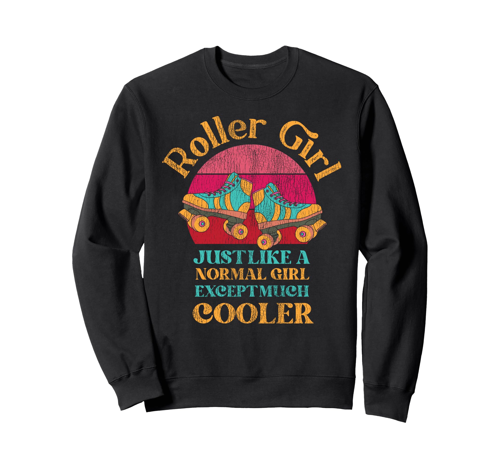 Roller Skating Skate 1970S Sweatshirt - Streetwear Style Unisex - T-Shirt, Sweatshirt, Hoodie