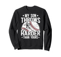Proud Baseball Pitcher Dad Sweatshirt - Streetwear Style for Adults - T-Shirt, Sweatshirt, Hoodie