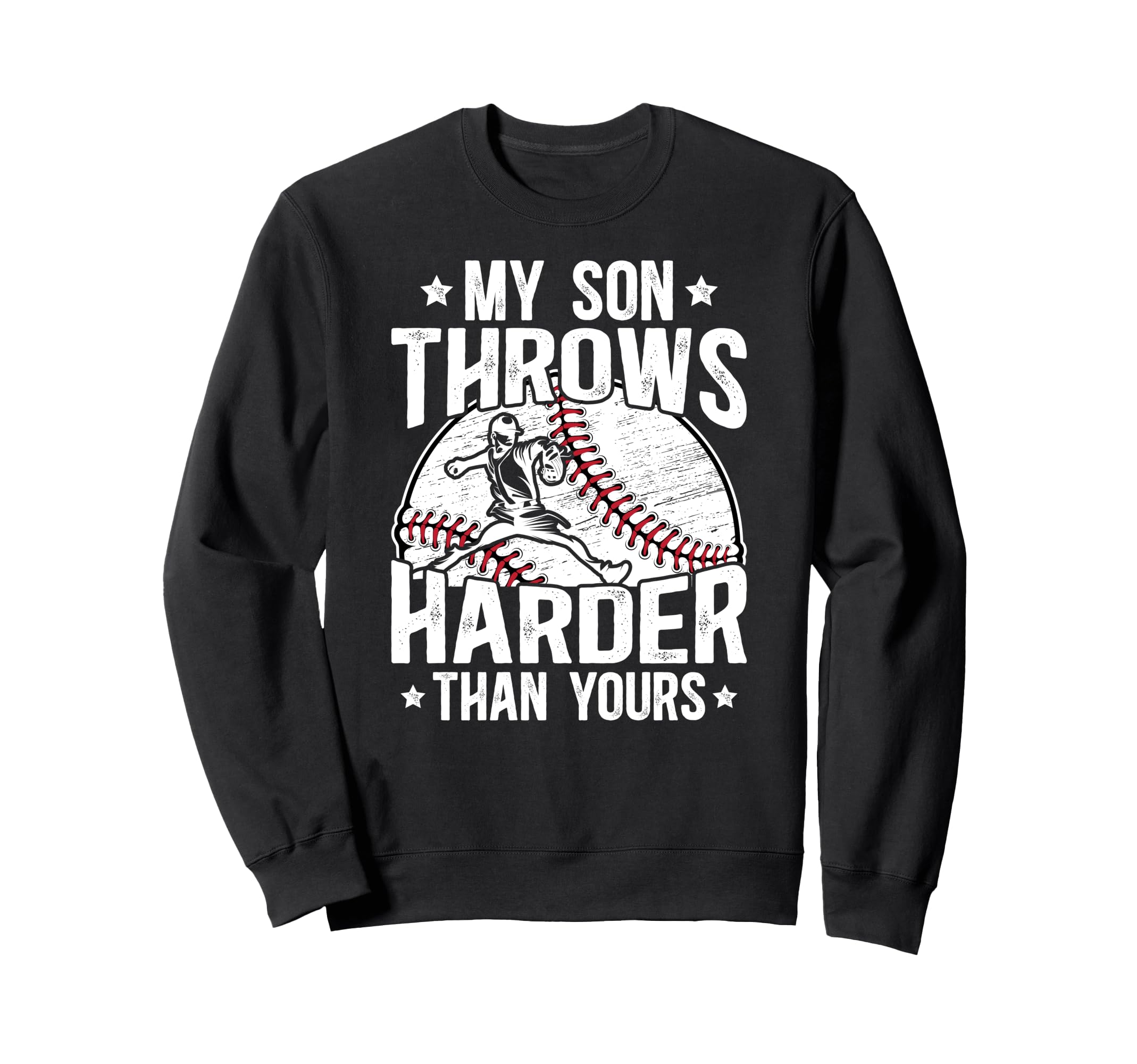 Proud Baseball Pitcher Dad Sweatshirt - Streetwear Style for Adults - T-Shirt, Sweatshirt, Hoodie
