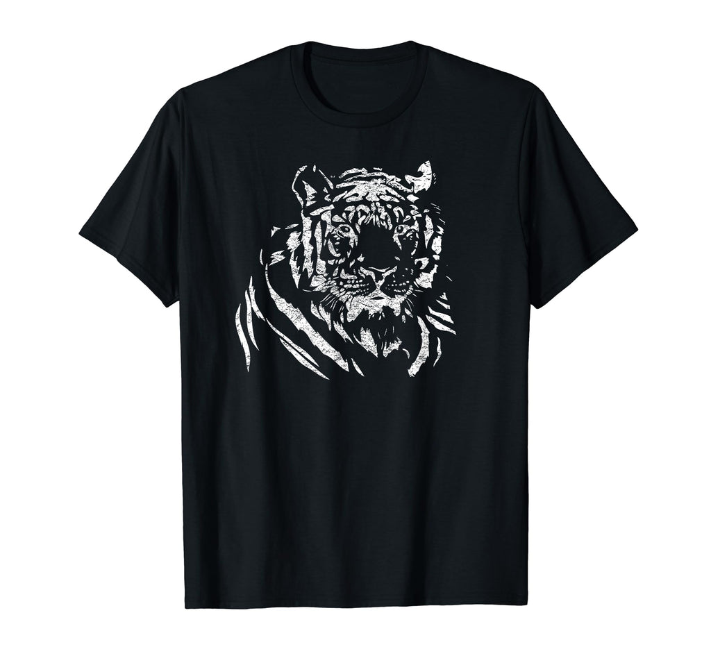 Tiger Lover Gift Distressed T-Shirt - Aesthetic Graphic Men Women - T-Shirt, Sweatshirt, Hoodie