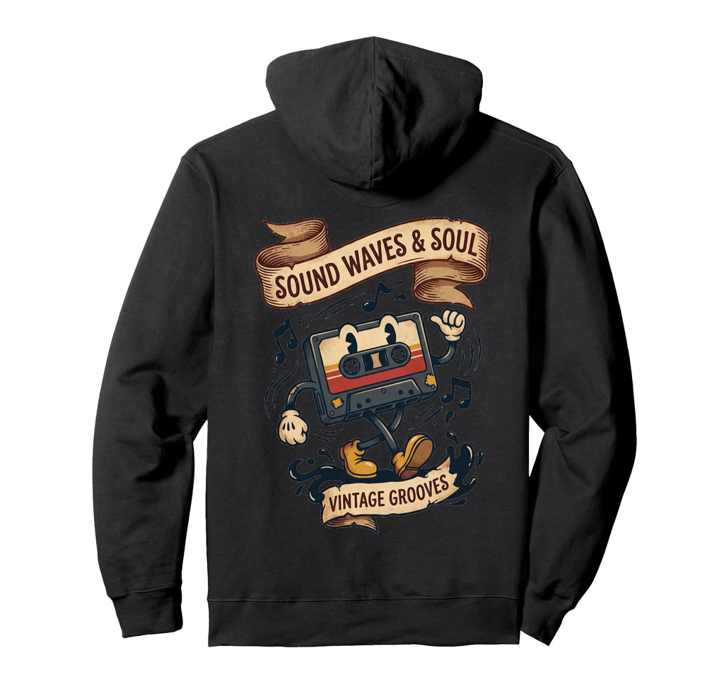 Rhythm Section 90S R B Hits Fan Cassette Hoodie - Novelty Apparel Unisex - T-Shirt, Sweatshirt, Hoodie