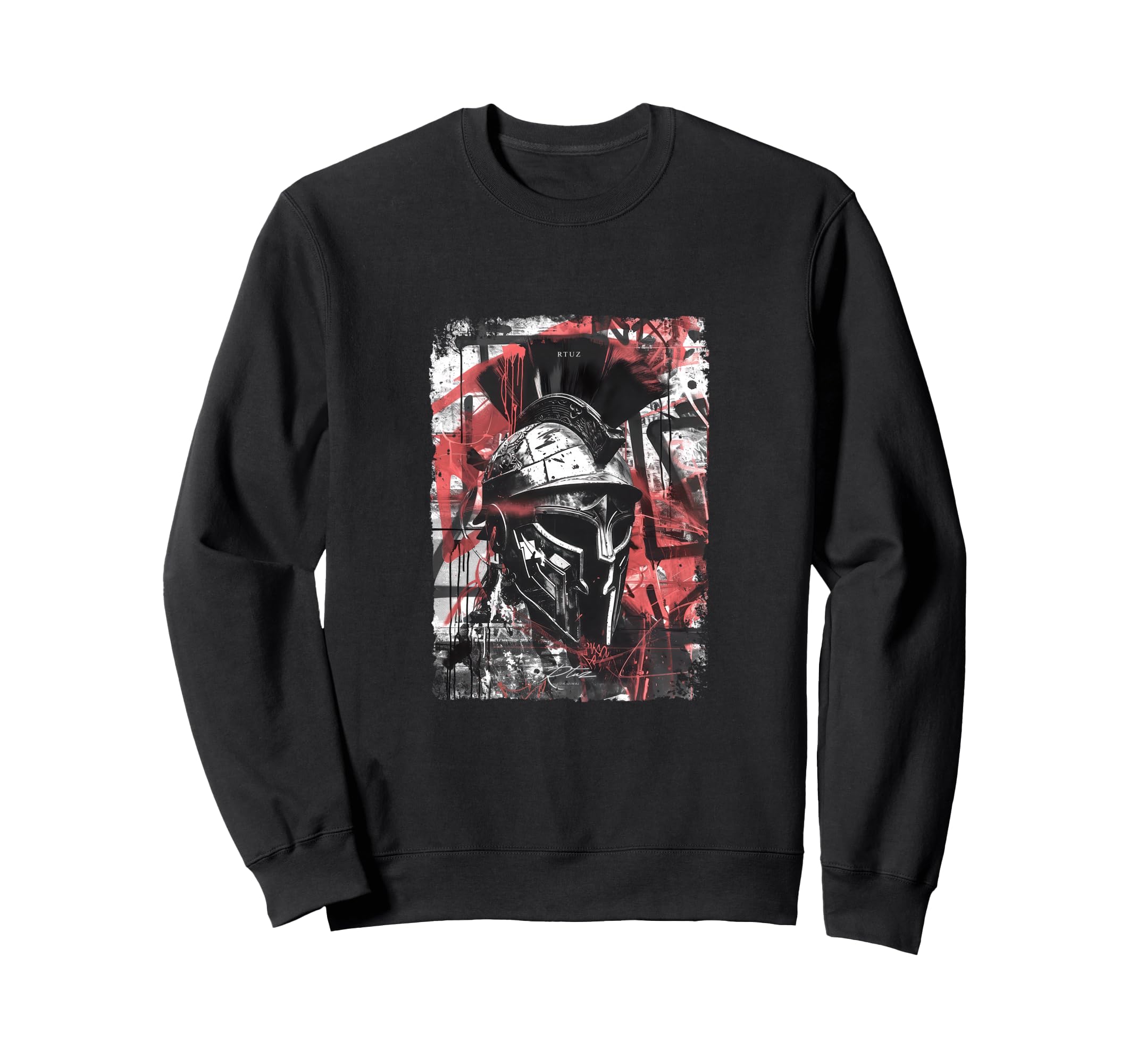 Spartan Helmet Warrior Aesthetic Y2K Sweatshirt - Aesthetic Graphic Unisex - T-Shirt, Sweatshirt, Hoodie