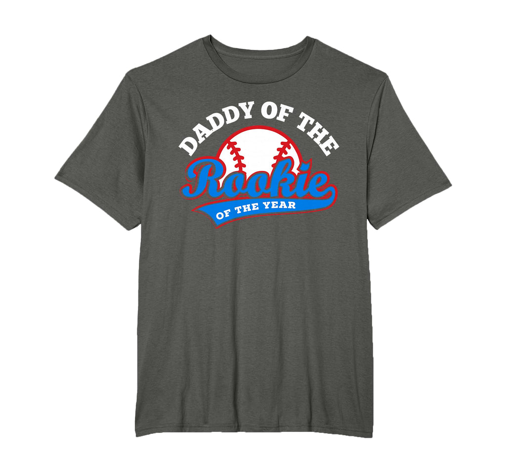 Daddy Rookie Rookie Year Baseball Dad T-Shirt - Unique Graphic for Adults - T-Shirt, Sweatshirt, Hoodie