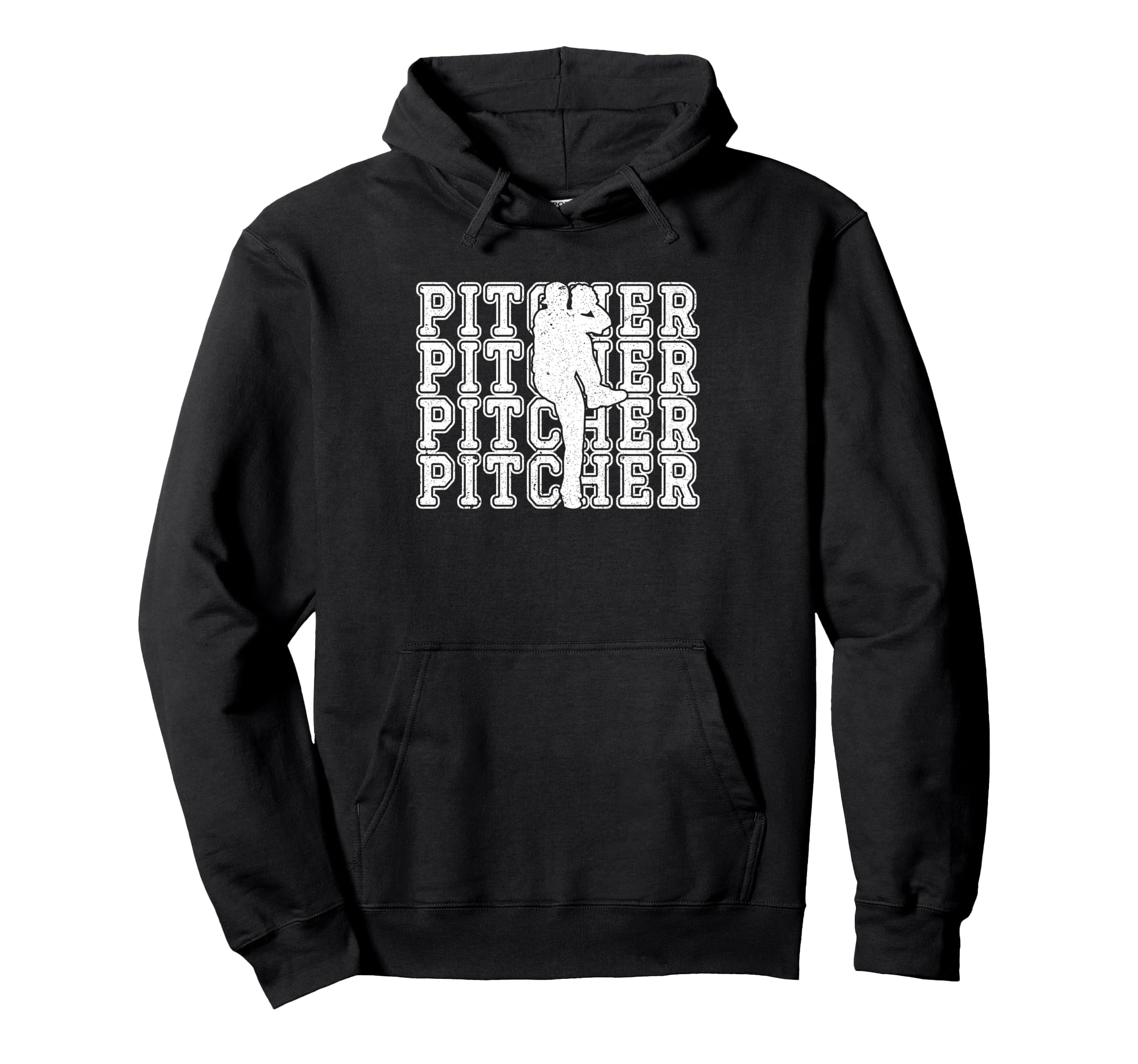 Baseball Pitcher Player Team Sport Lover Hoodie - Graphic Print for Adults - T-Shirt, Sweatshirt, Hoodie