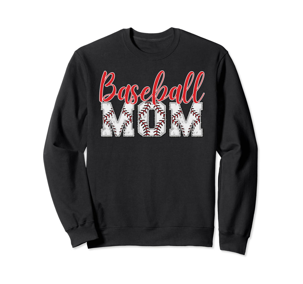 Baseball Mom Sweatshirt - Novelty Apparel for Adults - T-Shirt, Sweatshirt, Hoodie