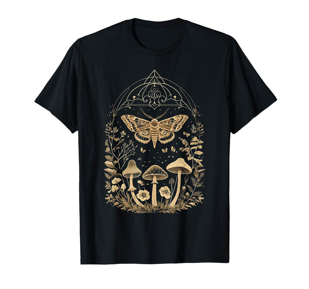 Fairycore Moth Butterfly Mushroom T-Shirt - Graphic Print Unisex - T-Shirt, Sweatshirt, Hoodie