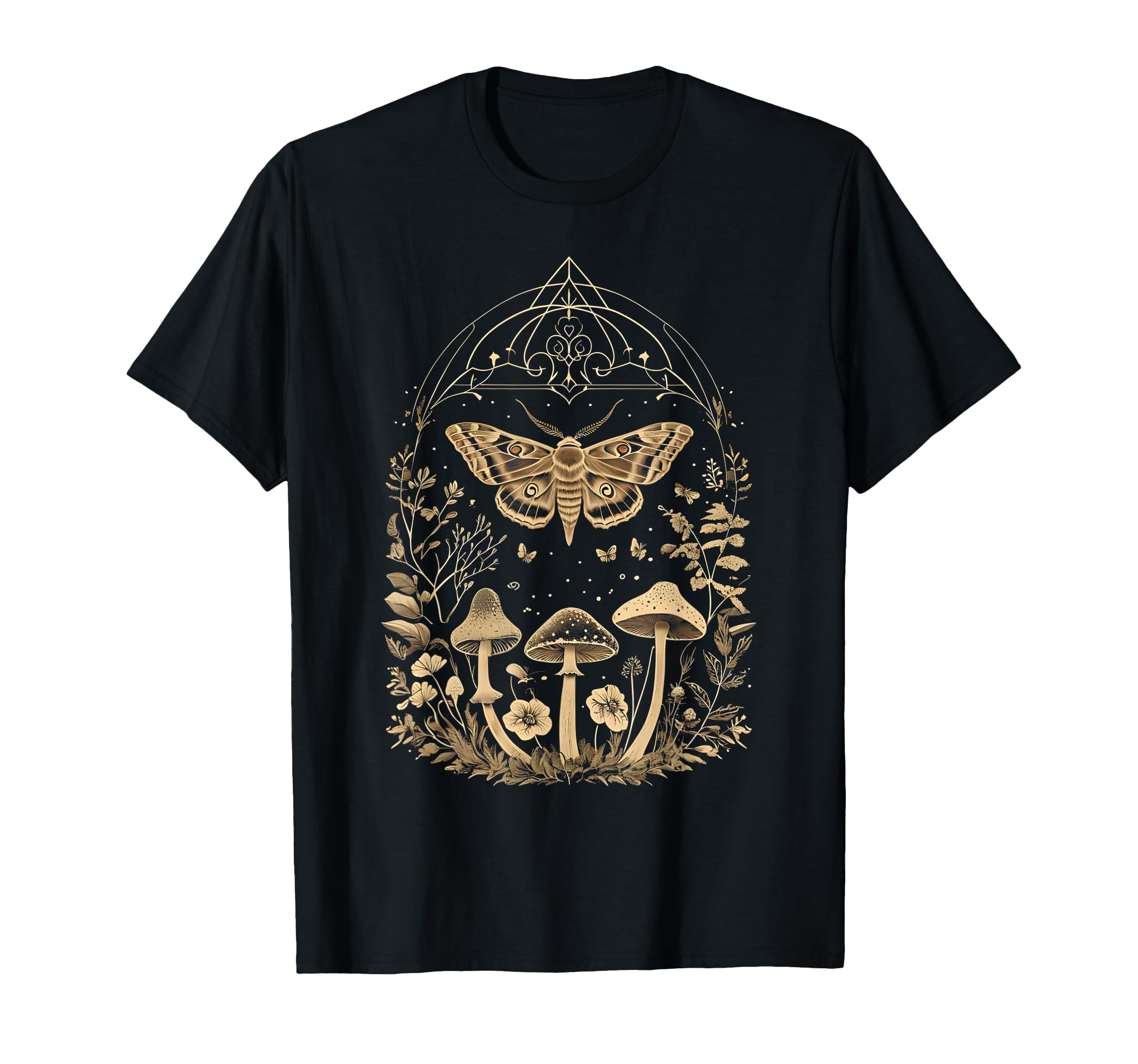 Fairycore Moth Butterfly Mushroom T-Shirt - Graphic Print Unisex - T-Shirt, Sweatshirt, Hoodie