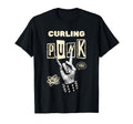 Curling Punk Rock Roll Band Music T-Shirt - Novelty Apparel for Adults - T-Shirt, Sweatshirt, Hoodie
