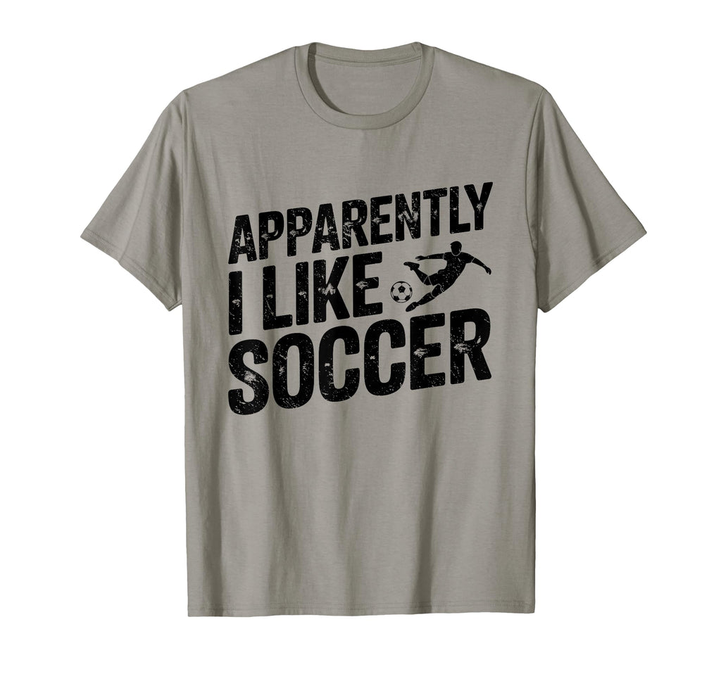 Apparently I Like Soccer Season T-Shirt - Aesthetic Graphic Men Women - T-Shirt, Sweatshirt, Hoodie