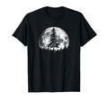 Full Moon Minimalist Pine Tree T-Shirt - Aesthetic Graphic Unisex - T-Shirt, Sweatshirt, Hoodie