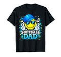 Peace Groovy Softball Dad Daddy Game T-Shirt - Custom Art Print for Adults - T-Shirt, Sweatshirt, Hoodie