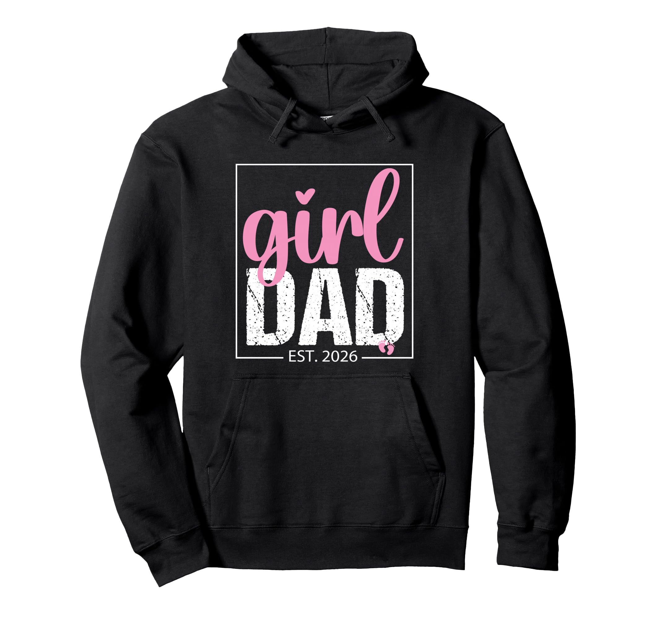 Fathers Day Dad Est 2026 New Dad 2026 Hoodie - Minimalist Print Men Women - T-Shirt, Sweatshirt, Hoodie
