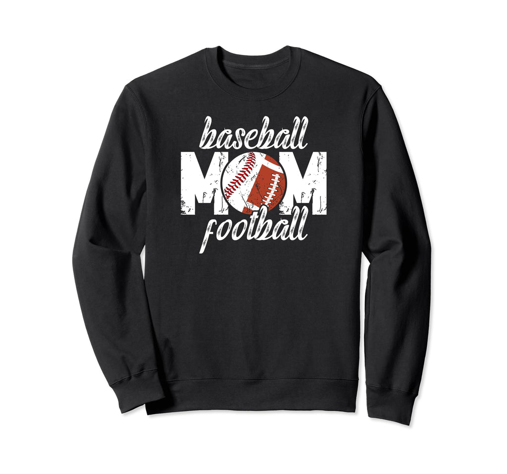 Baseball Football Mom Ballers Sweatshirt - Novelty Apparel for Adults - T-Shirt, Sweatshirt, Hoodie