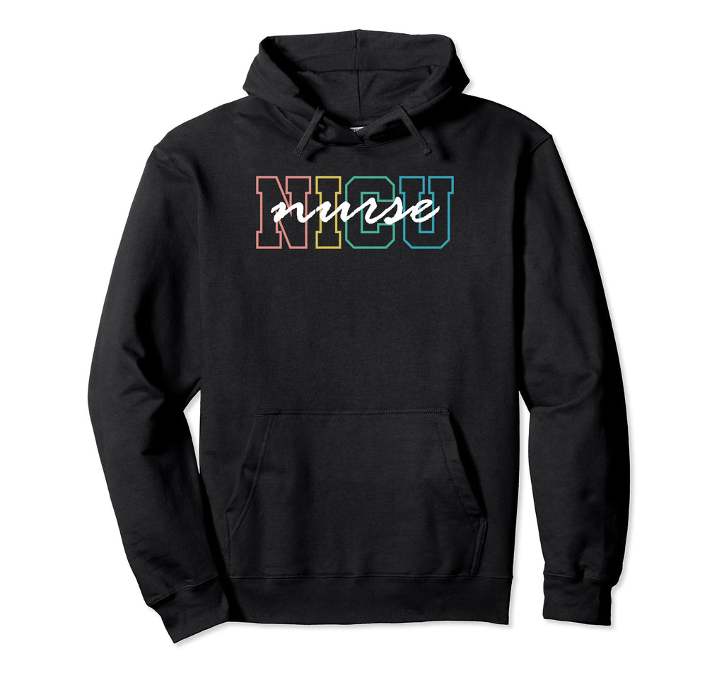 Nicu Nurse Icu Neonatal Boho Rainbow Team Hoodie - Graphic Print Unisex - T-Shirt, Sweatshirt, Hoodie
