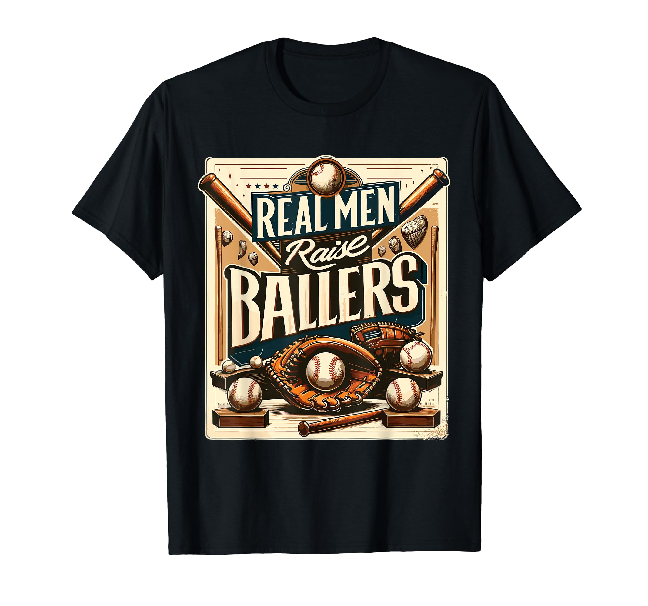 Baseball Daddy Fathers Day Baseball Dad T-Shirt - Trendy Graphic Unisex - T-Shirt, Sweatshirt, Hoodie