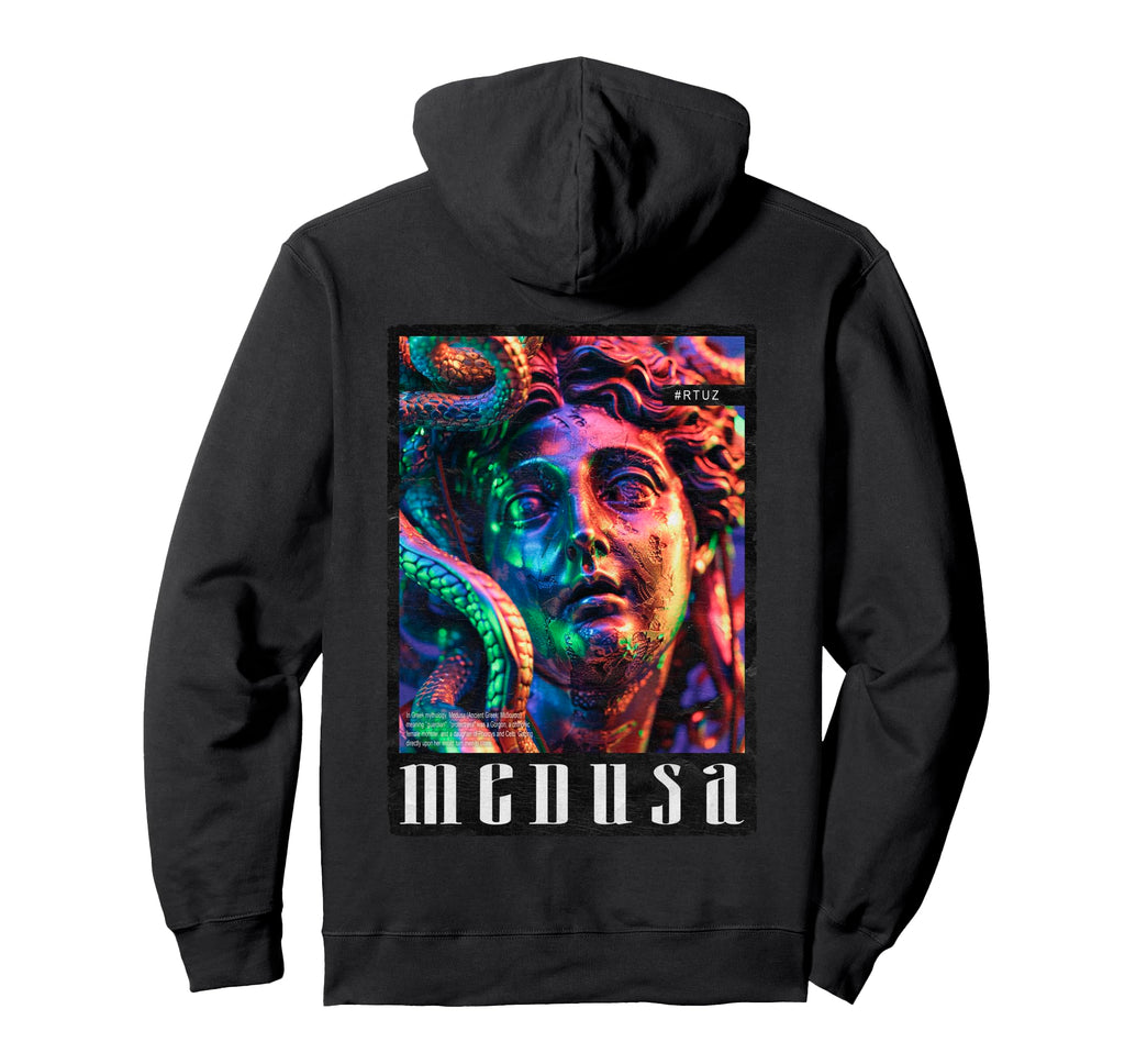 Medusa Y2K Back Streetwear Hoodie - Casual Everyday Wear Unisex - T-Shirt, Sweatshirt, Hoodie