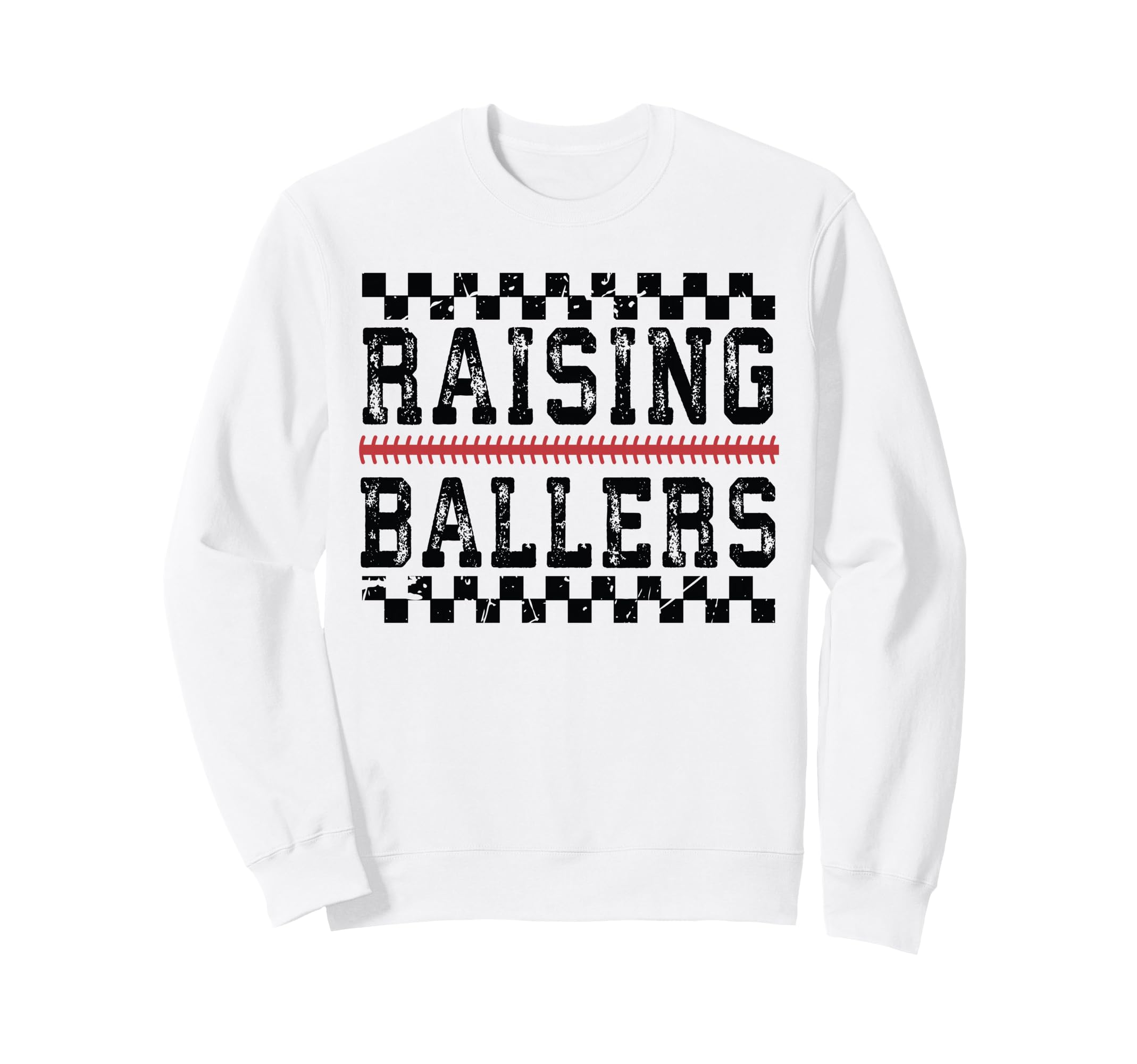 Raising Ballers Funny Mom Baseball Sweatshirt - Novelty Apparel for Adults - T-Shirt, Sweatshirt, Hoodie