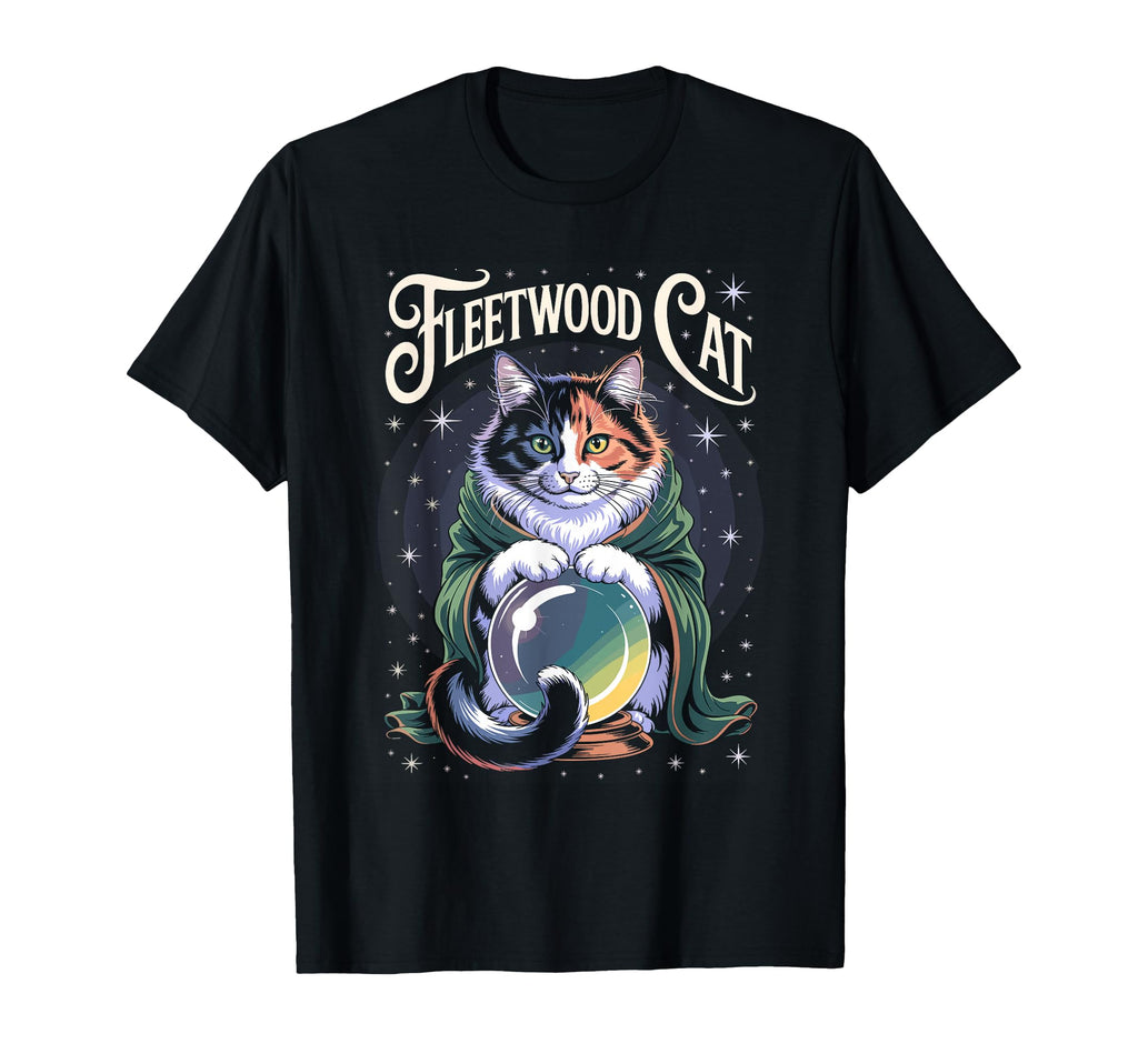 Fleetwood Cat Funny Cat Band T-Shirt - Minimalist Print Men Women - T-Shirt, Sweatshirt, Hoodie