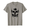 Skull Distressed T-Shirt - Custom Art Print Men Women - T-Shirt, Sweatshirt, Hoodie