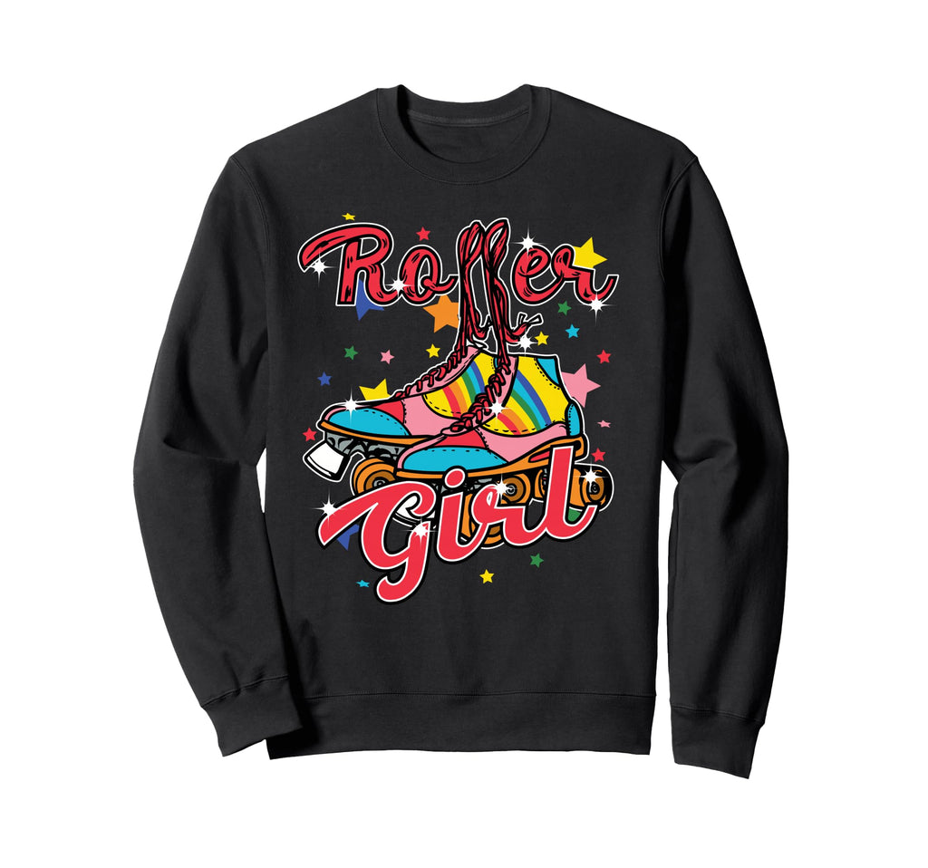 Roller Skates 80S Skater Roller Sweatshirt - Novelty Apparel for Adults - T-Shirt, Sweatshirt, Hoodie