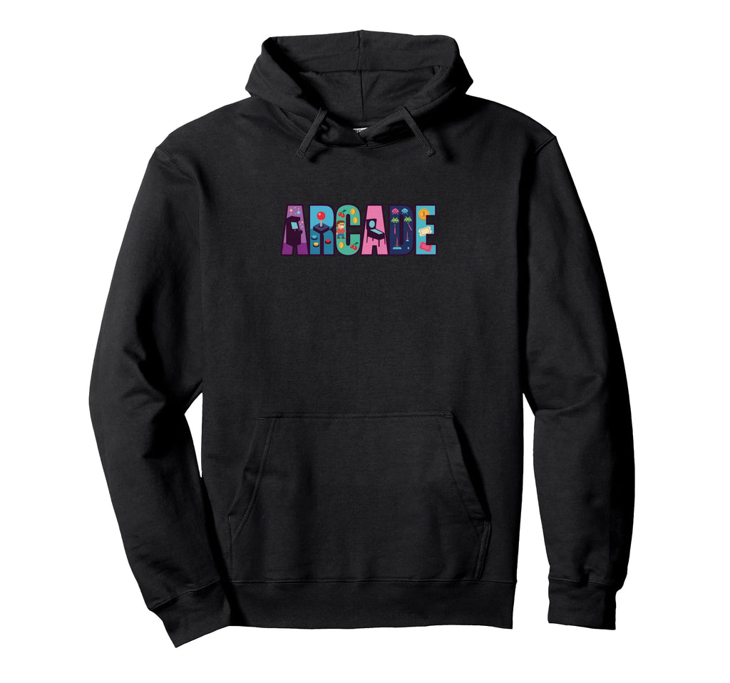 Arcade Gaming Enthusiast Hoodie - Minimalist Print for Adults - T-Shirt, Sweatshirt, Hoodie