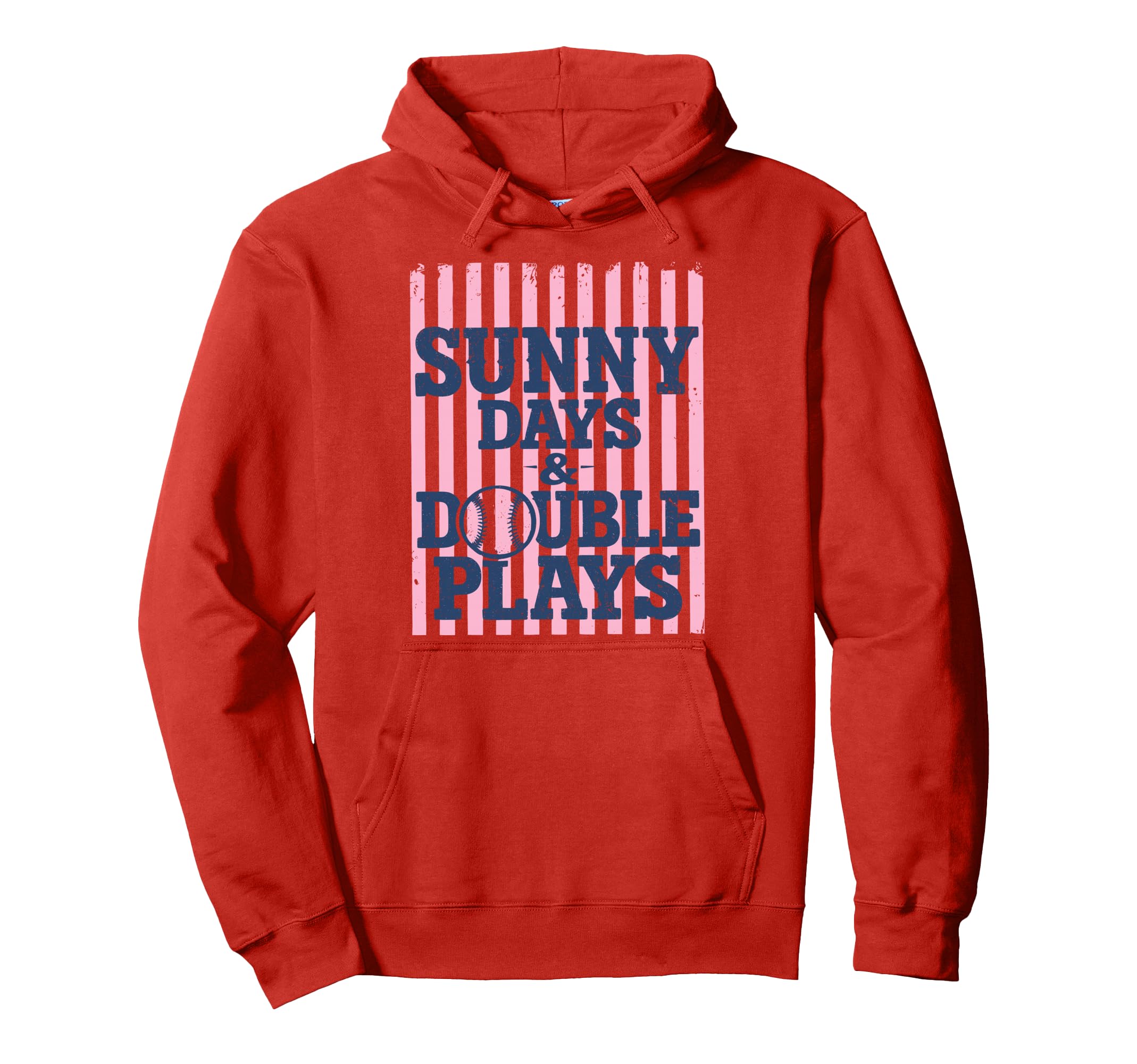Sunny Days And Double Plays Baseball Hoodie - Unique Graphic for Adults - T-Shirt, Sweatshirt, Hoodie