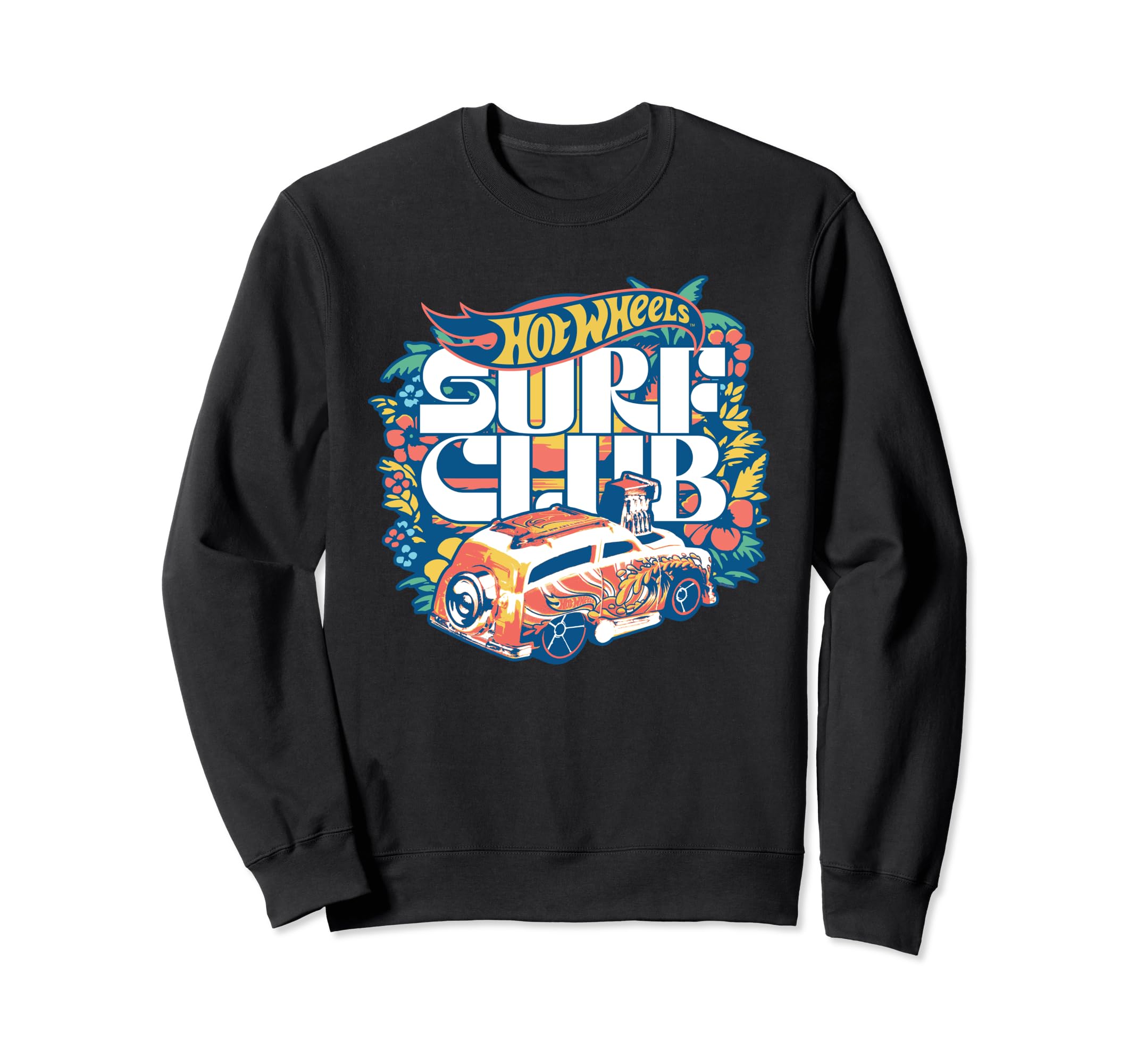 Hot Wheels Surf Club Sweatshirt - Minimalist Print for Adults - T-Shirt, Sweatshirt, Hoodie