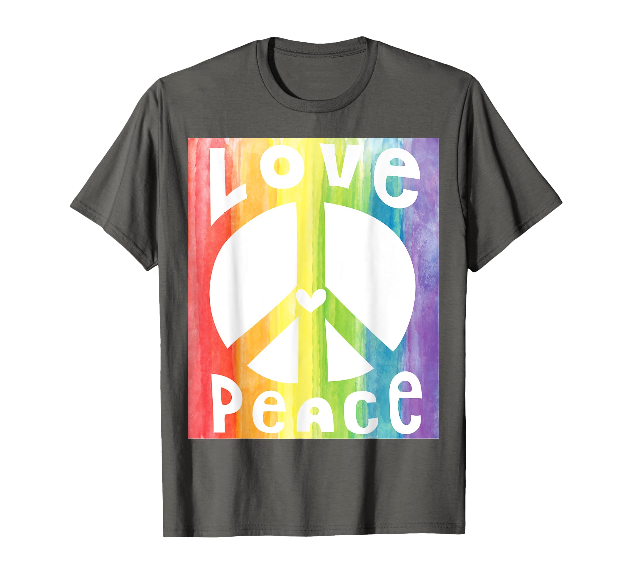Peace Sign Love 60S 70S Tie Dye T-Shirt - Fun Novelty Design Men Women - T-Shirt, Sweatshirt, Hoodie