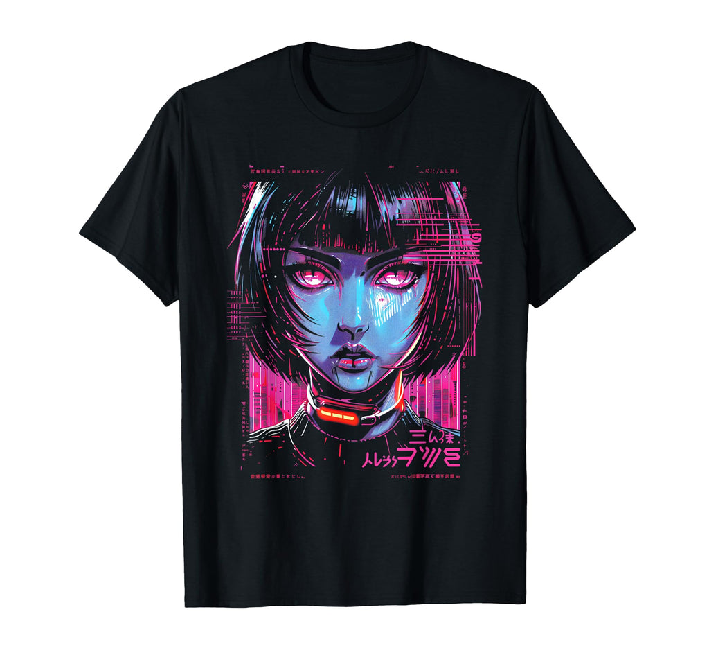 Anime Manga Cyberpunk Vaporwave Futuristic T-Shirt - Graphic Print Unisex - T-Shirt, Sweatshirt, Hoodie