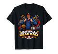 Baseball Gear Dad Game Day Supporter T-Shirt - Custom Art Print Men Women - T-Shirt, Sweatshirt, Hoodie