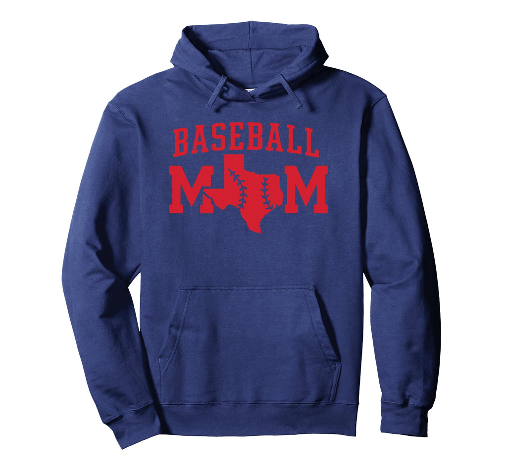 Texas Baseball Mommy Tx State Pride Hoodie - Streetwear Style Men Women - T-Shirt, Sweatshirt, Hoodie