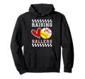 Raising Ballers Proud Baseball Softball Hoodie - Aesthetic Graphic Unisex - T-Shirt, Sweatshirt, Hoodie
