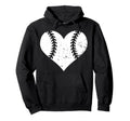 Baseball Heart Funny Baseball Player Mom Hoodie - Graphic Print for Adults - T-Shirt, Sweatshirt, Hoodie