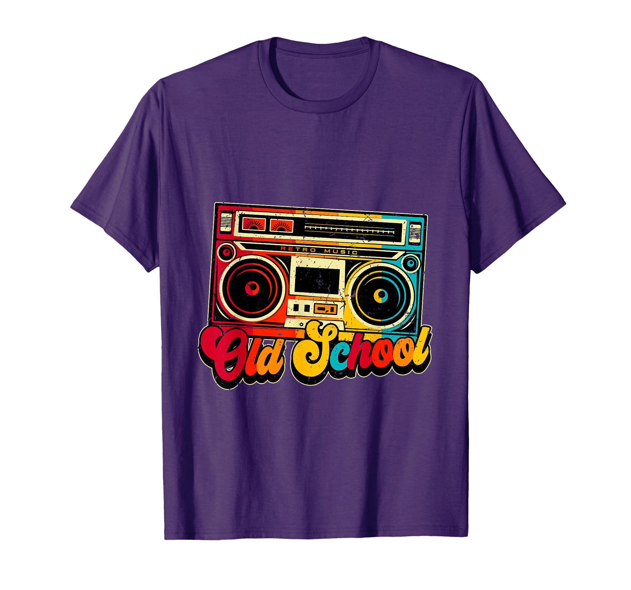 Old School Boombox Hip Hop Music T-Shirt - Custom Art Print for Adults - T-Shirt, Sweatshirt, Hoodie