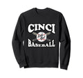 Cincinnati Baseball Distressed Sweatshirt - Unique Graphic Unisex - T-Shirt, Sweatshirt, Hoodie