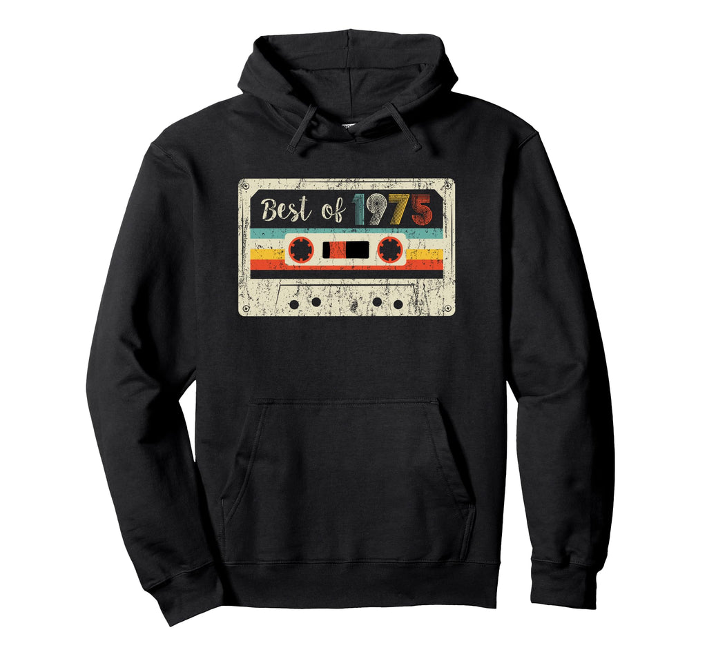 Best 1975 1975 Cassette Tape Birthday Hoodie - Novelty Apparel Men Women - T-Shirt, Sweatshirt, Hoodie