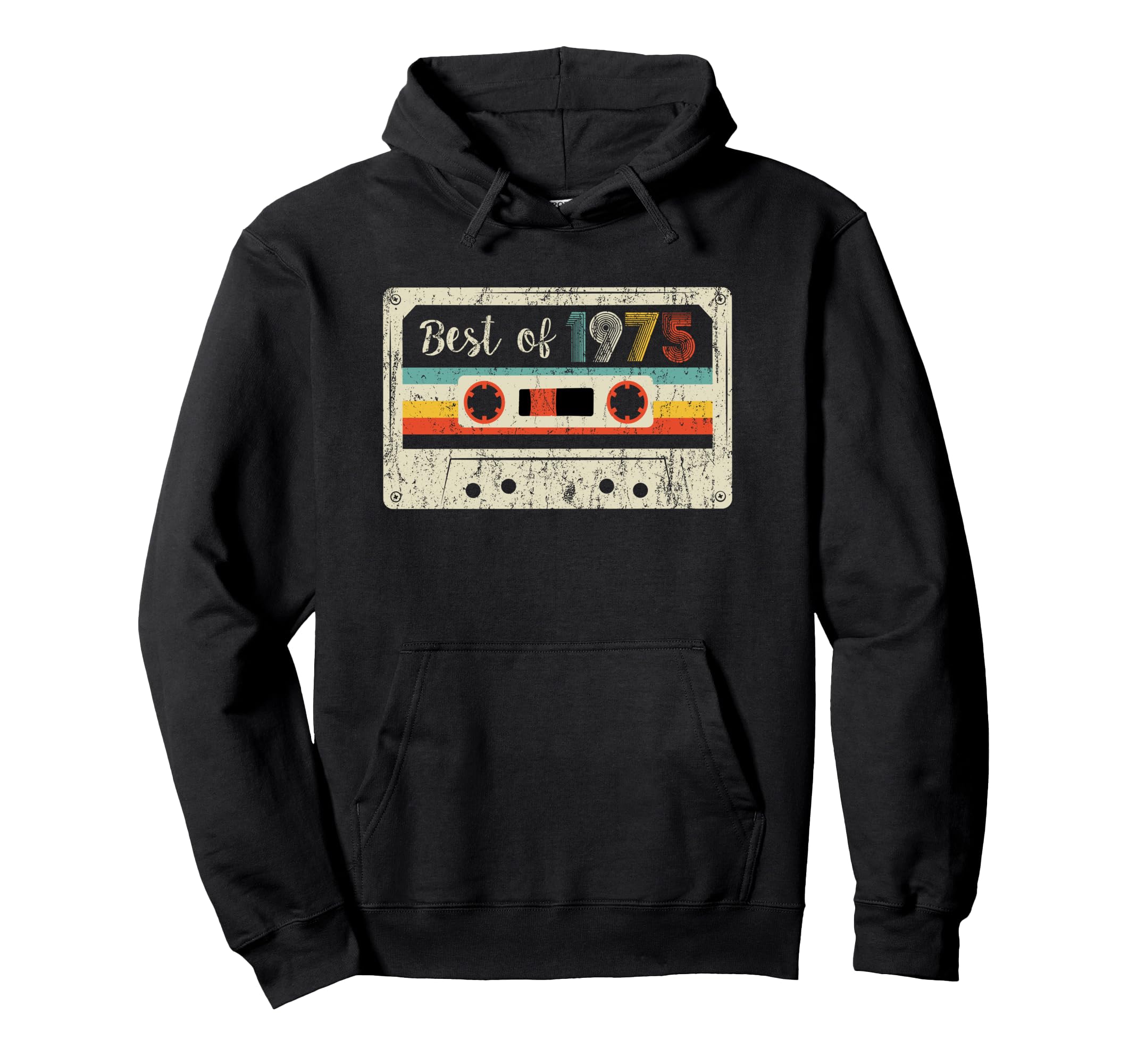 Best 1975 1975 Cassette Tape Birthday Hoodie - Novelty Apparel Men Women - T-Shirt, Sweatshirt, Hoodie