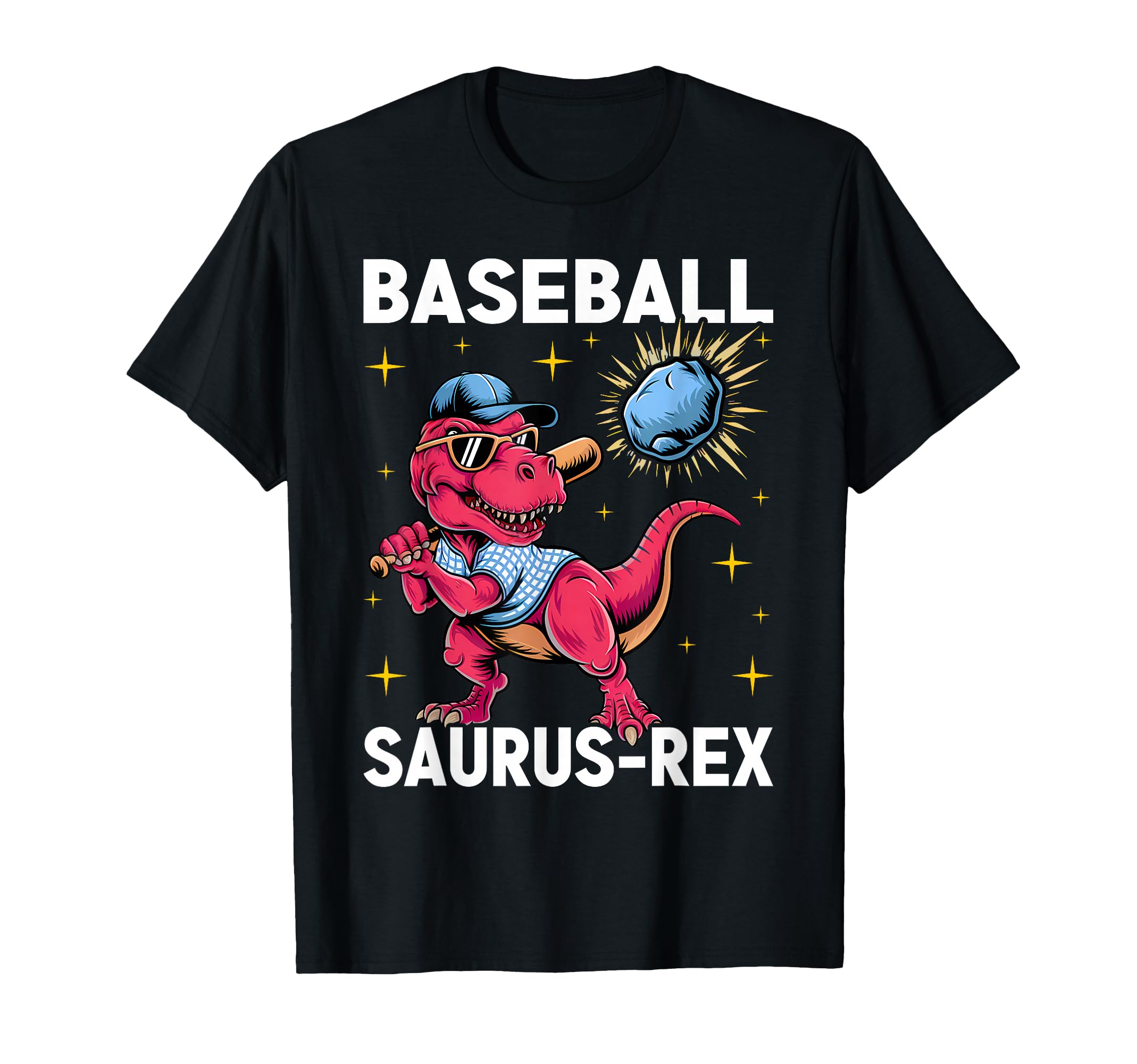 Baseballsaurus T Rex Dinosaur T-Shirt - Streetwear Style for Adults - T-Shirt, Sweatshirt, Hoodie