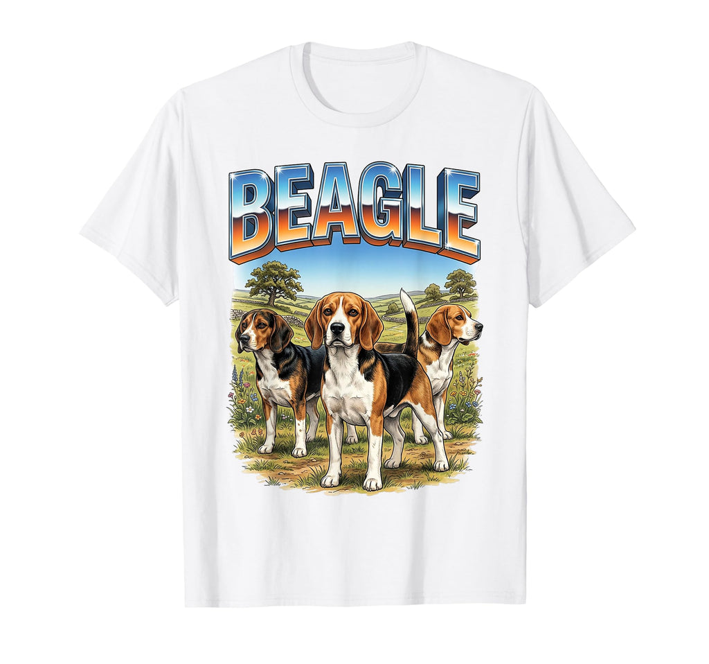 Beagle 90S Dog Lover 80S Beagle Owner T-Shirt - Novelty Apparel for Adults - T-Shirt, Sweatshirt, Hoodie