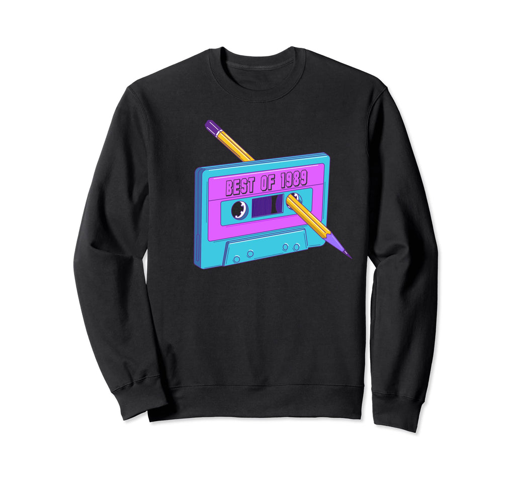 Best 1989 Cassette Tape 80S Theme Sweatshirt - Unique Graphic Men Women - T-Shirt, Sweatshirt, Hoodie