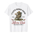 Raccoon I Live Here Now Baseball Mom T-Shirt - Minimalist Print for Adults - T-Shirt, Sweatshirt, Hoodie