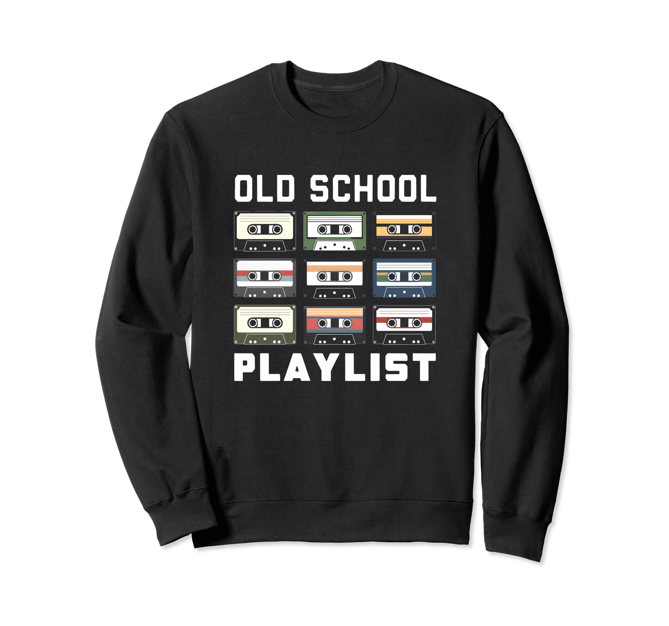80S Mixtape Collection Cassette Sweatshirt - Novelty Apparel Men Women - T-Shirt, Sweatshirt, Hoodie