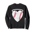 Angel Baseball Heart Halo Sweatshirt - Novelty Apparel for Adults - T-Shirt, Sweatshirt, Hoodie