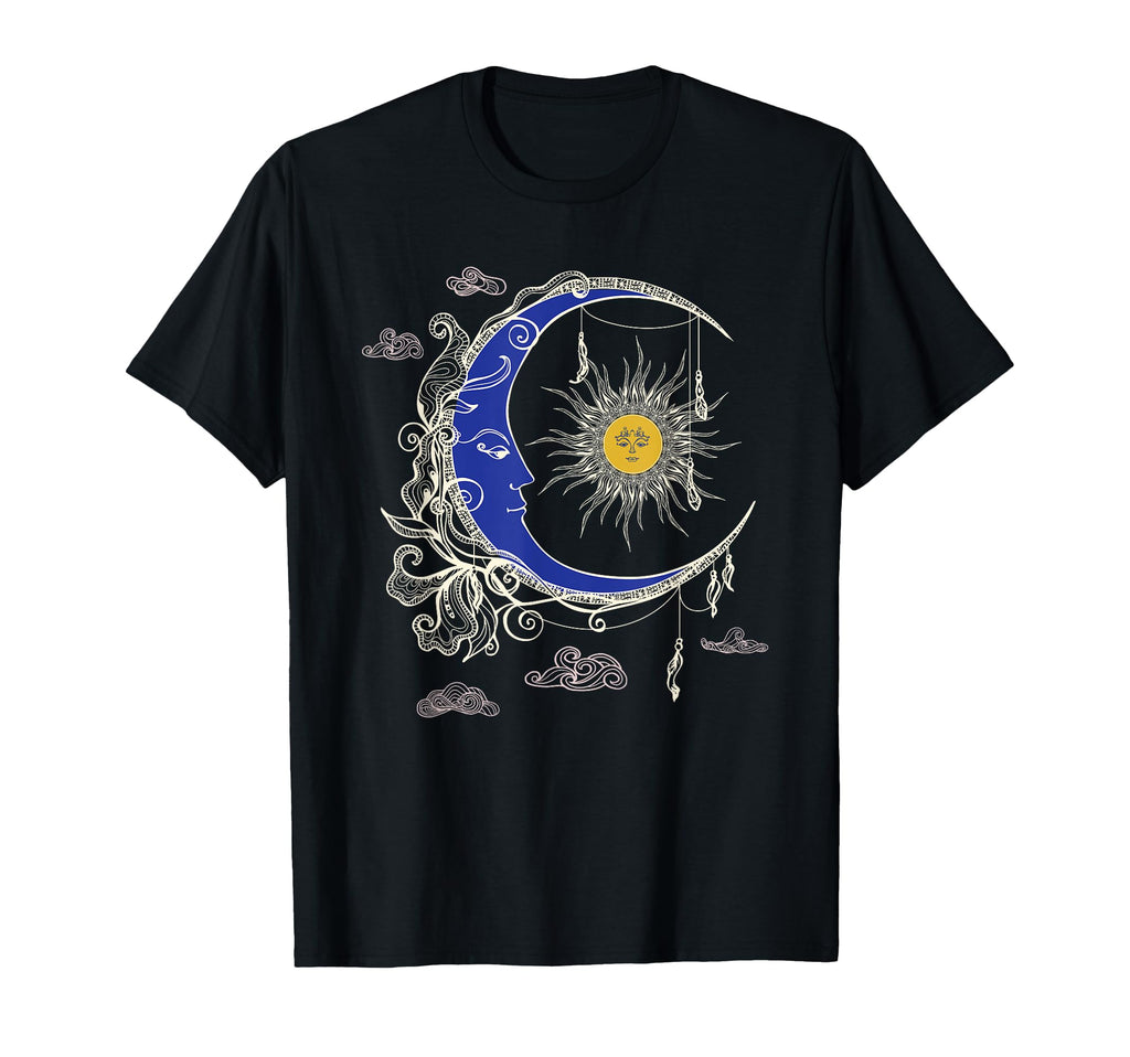 Celestial Sun Moon 90S Witch T-Shirt - Minimalist Print Men Women - T-Shirt, Sweatshirt, Hoodie