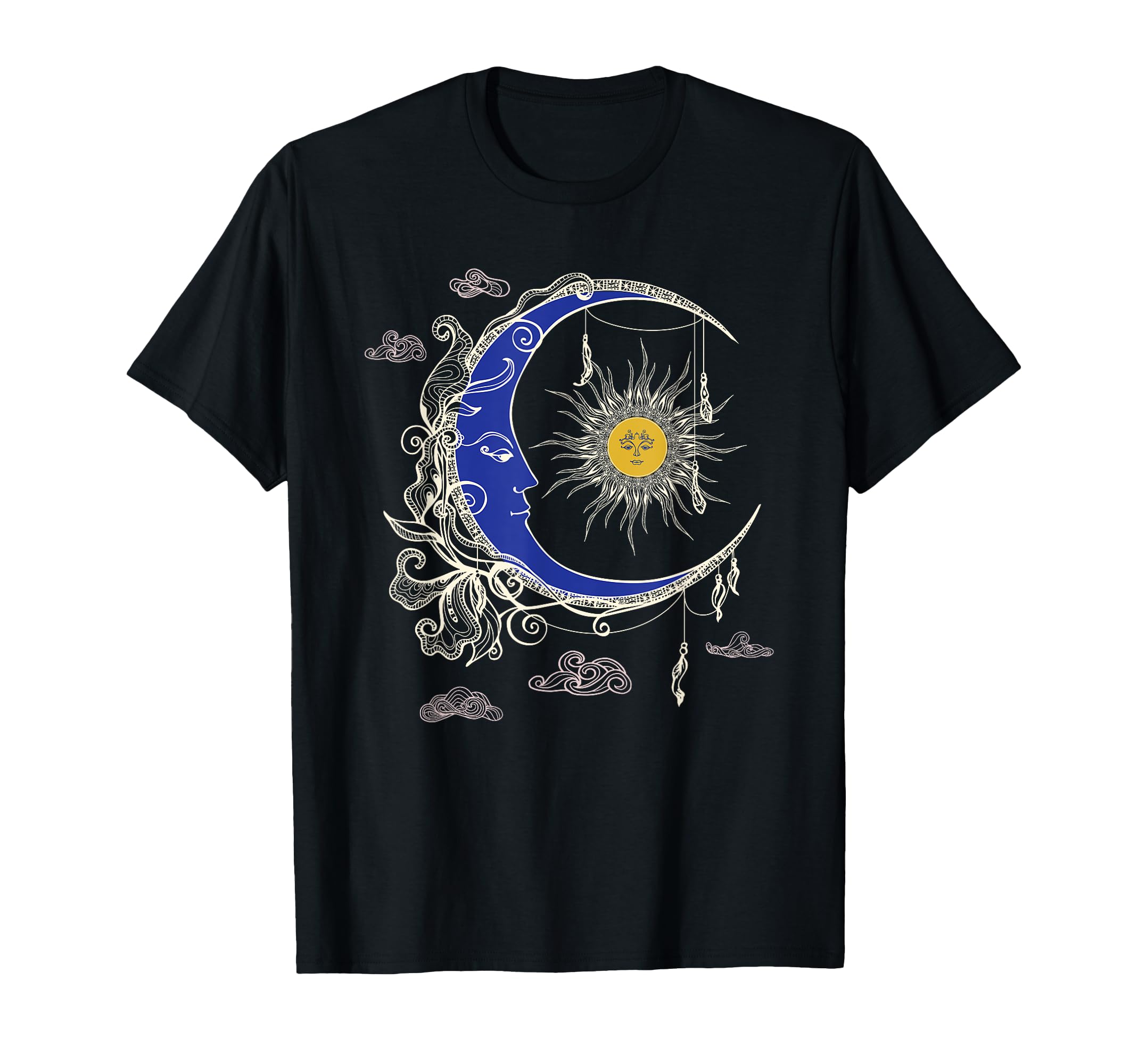 Celestial Sun Moon 90S Witch T-Shirt - Minimalist Print Men Women - T-Shirt, Sweatshirt, Hoodie